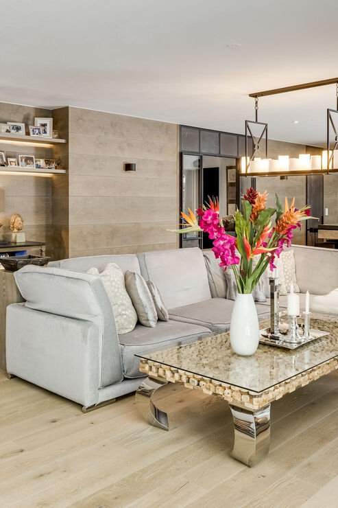 Wohnbereich im Chalet-Stil