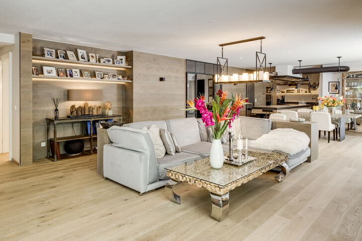 Wohnbereich im Chalet-Stil