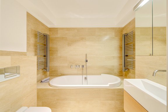 Bathroom with tub