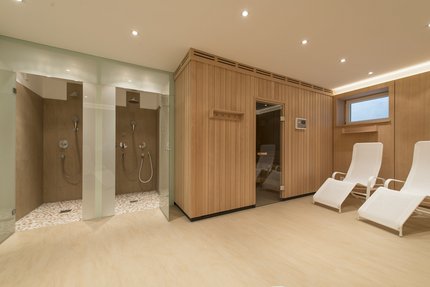 Private sauna area