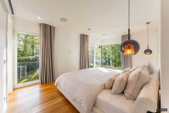 Masterschlafzimmer mit Blick