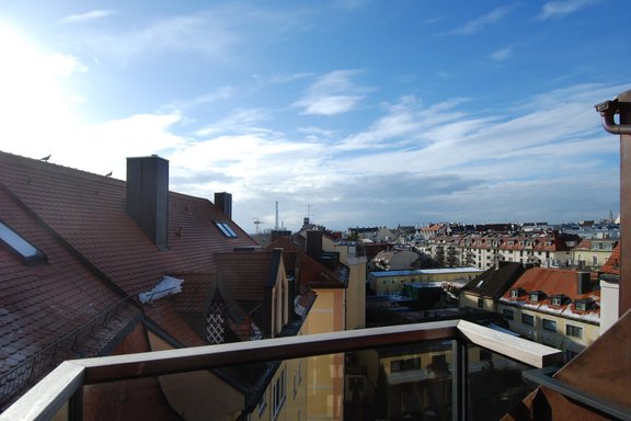 Blick aus dem Schlafzimmerr