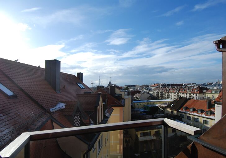 Blick aus dem Schlafzimmerr