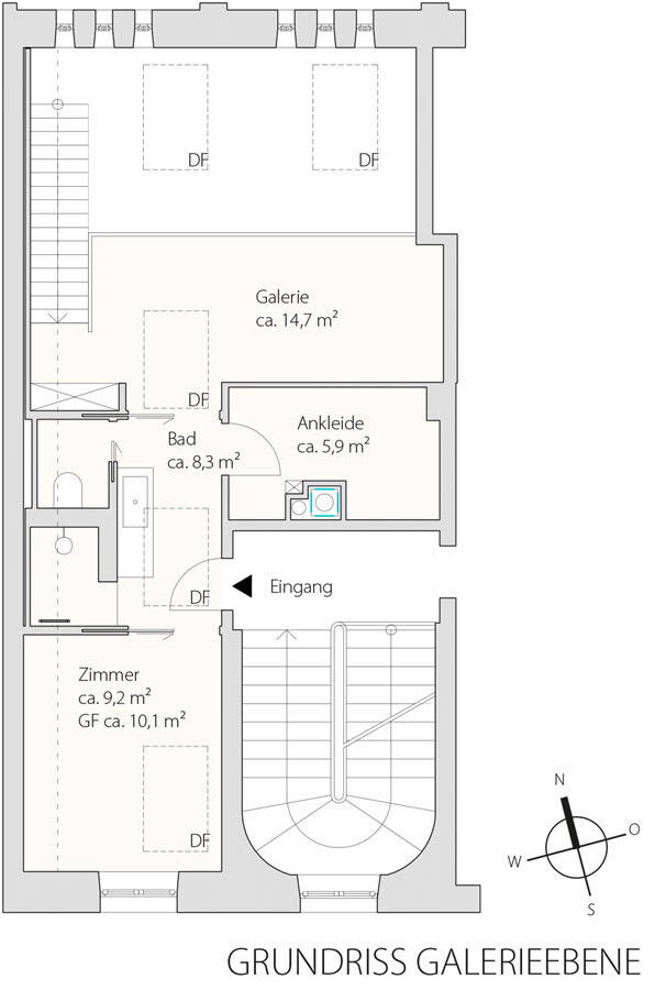 Grundriss Dachgeschoss
