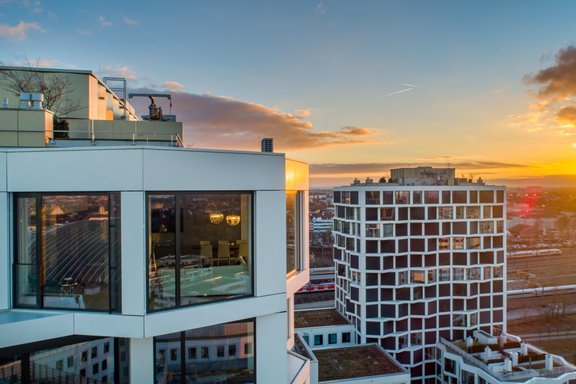 Oberste Wohnetage im 14. Stock