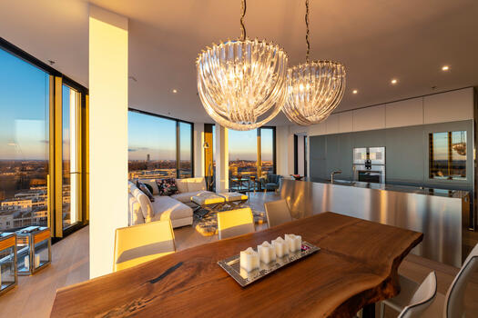 Spacious living-dining area