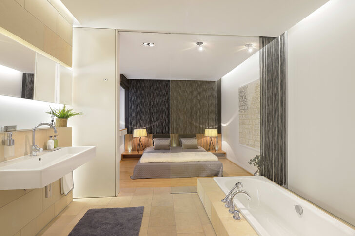 Schlafzimmer mit Bad en Suite