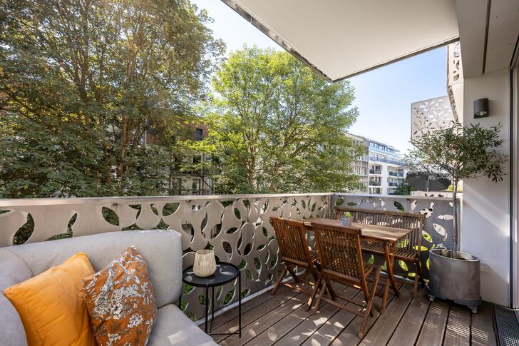 Spacious balcony