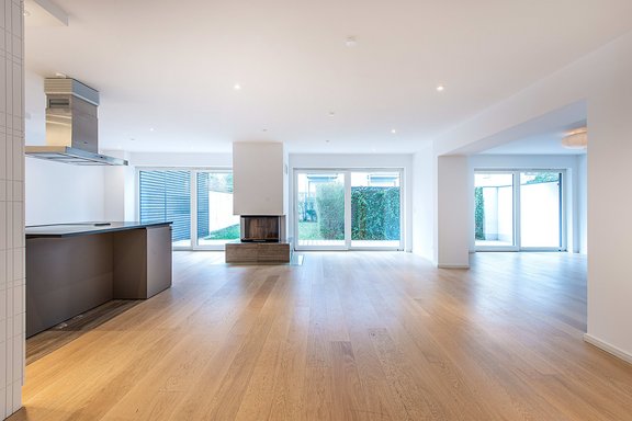 Living area with kitchen