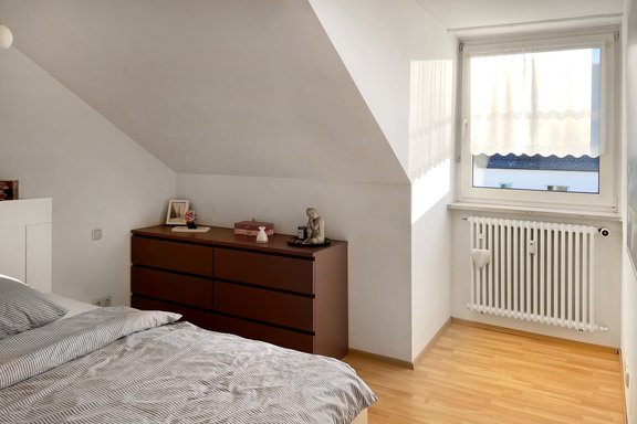 Sleeping area in the attic