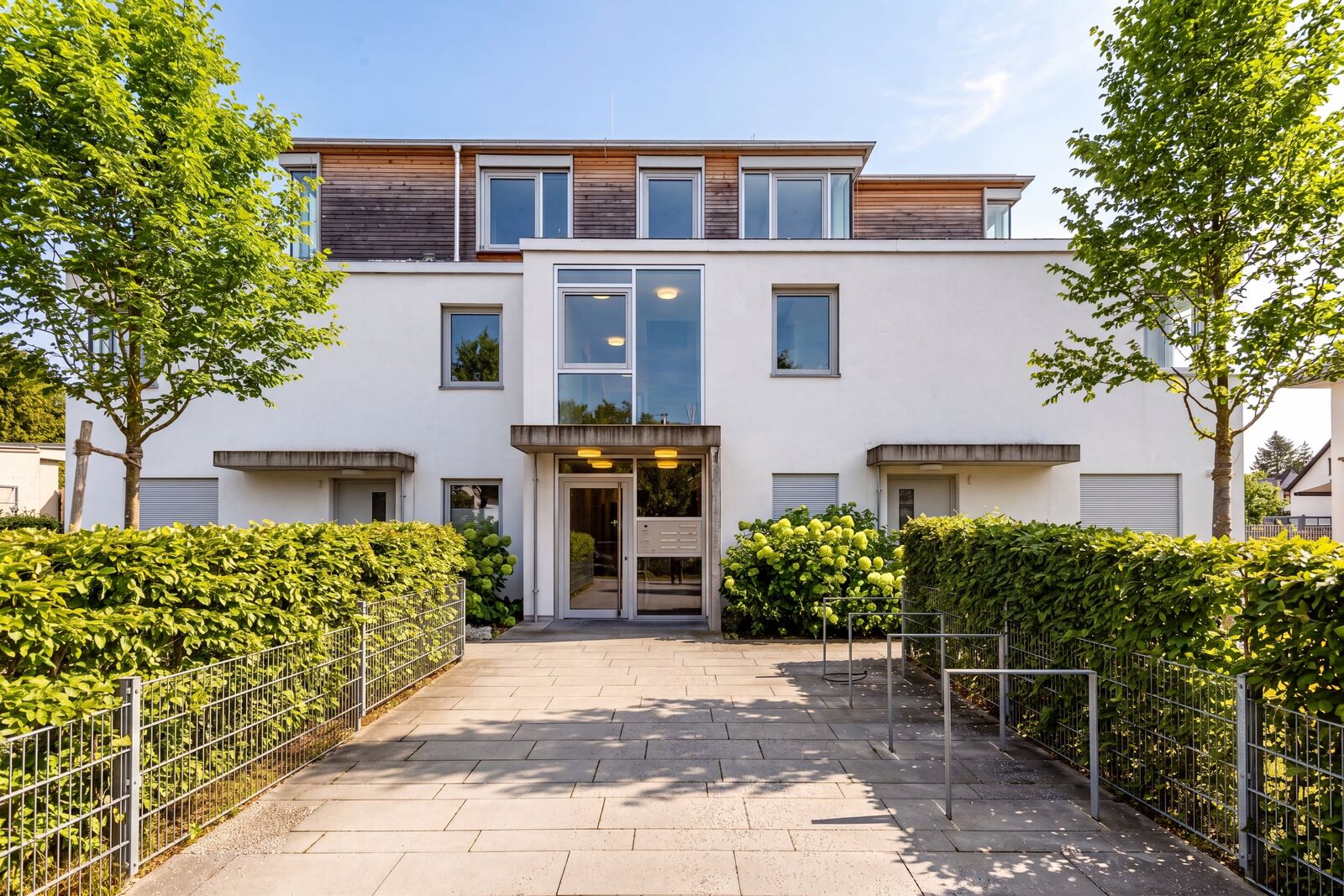 Well-maintained apartment building