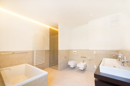 Exquisitely appointed master bath