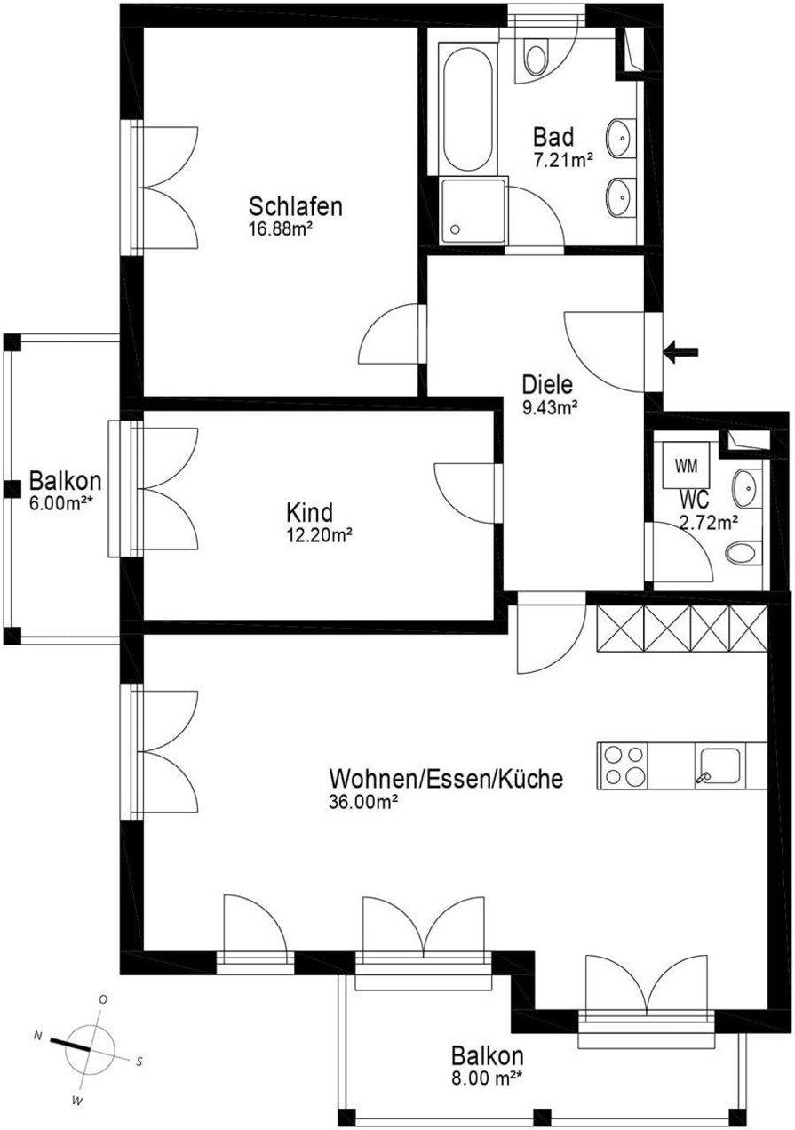 Grundriss 1OG