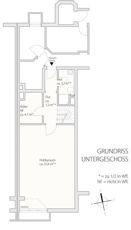 Grundriss Untergeschoss