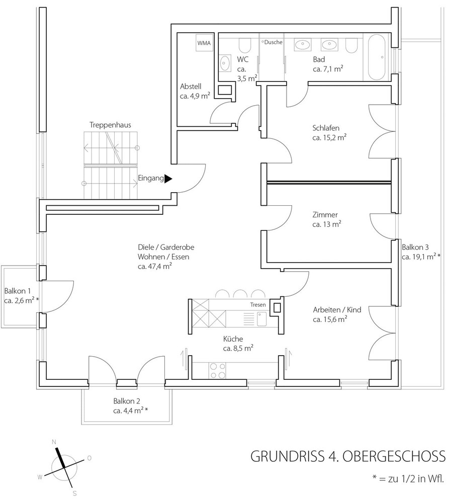 Grundriss 4 OG