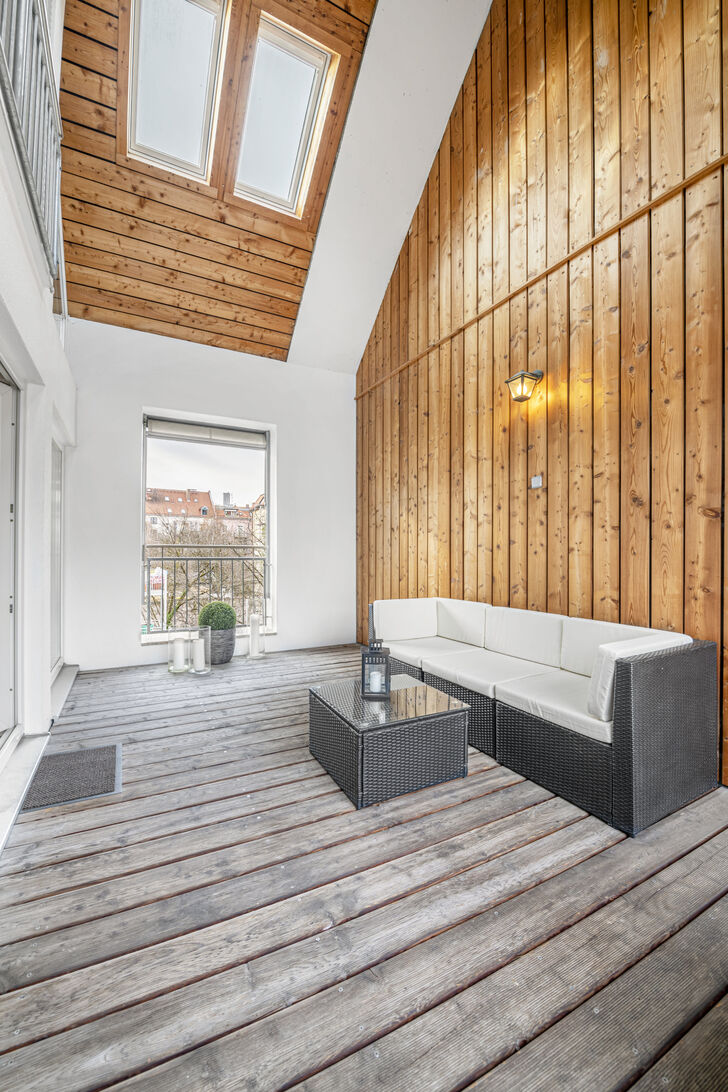 Überdachte Loggia