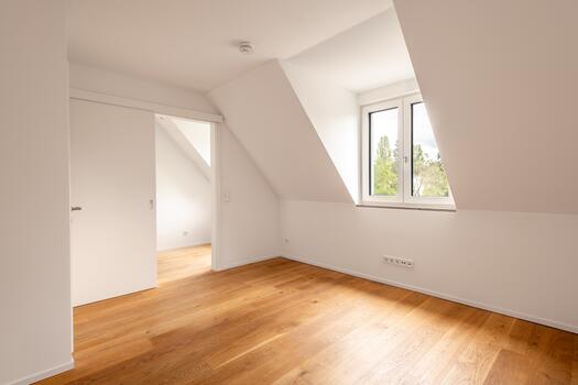 Bedroom with walk-in closet