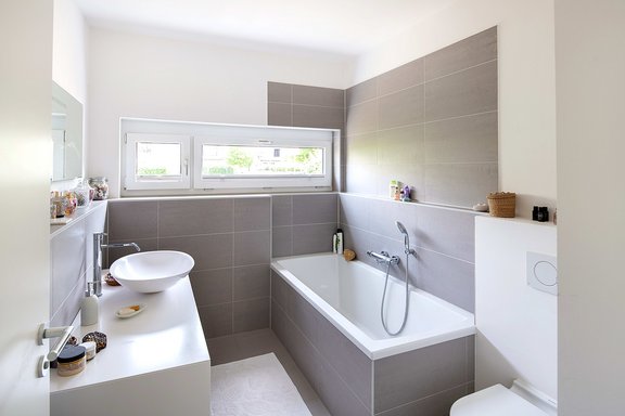 Light flooded bathroom