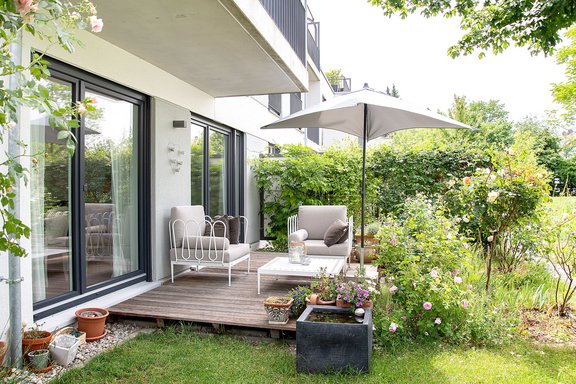 Terrace with south-west orientation