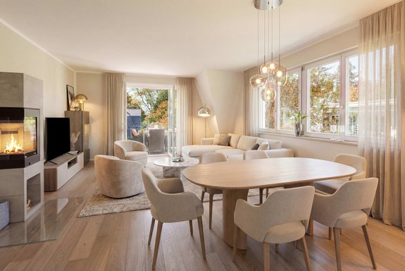 Elegantes Wohlfühlambiente (virtuell möbliert)