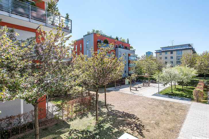 Ausblick vom Balkon