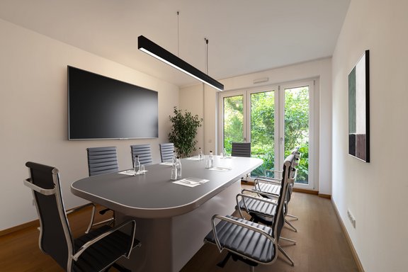 Bright conference room