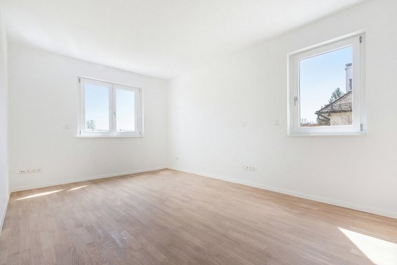 Gut geschnittene Räume im Obergeschoss