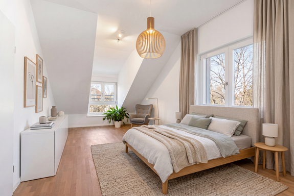 Attic studio (virtually furnished)