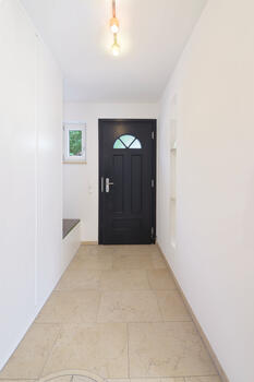 Hallway with large wardrobe