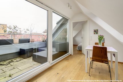 View of the roof terrace