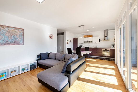 Lounge-Ecke im Wohn-/Esszimmer