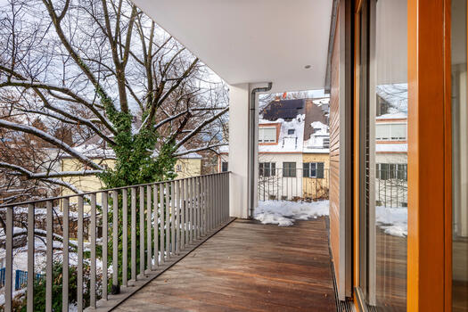 Balcony with southwest orientation