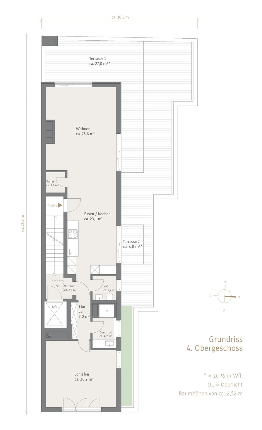 Grundriss 4. Obergeschoss