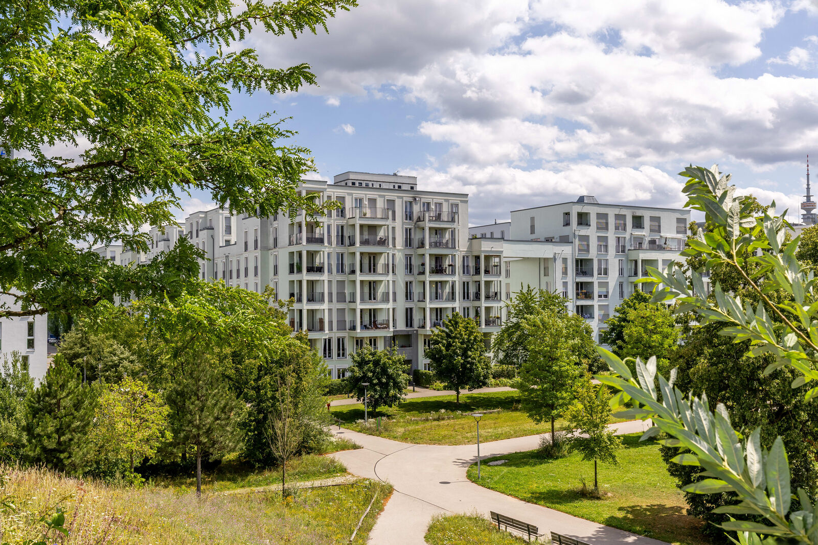 Schöner Innenhof der Anlage