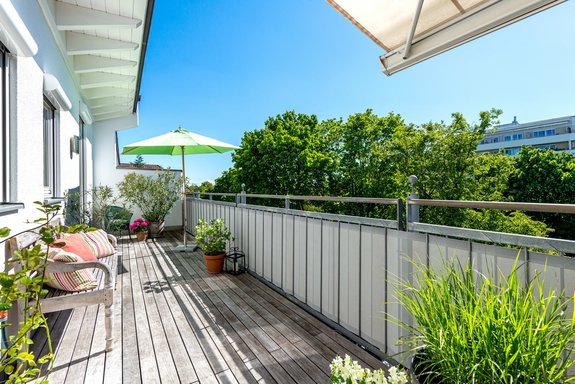 Süd-West-Dachterrasse