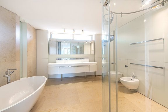 Completely remodeled master bath