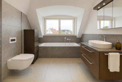 Second bathroom (virtually furnished)