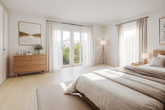 One of four bedrooms (virtually furnished)