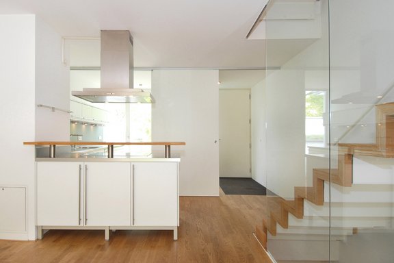 Kitchen with entrance area