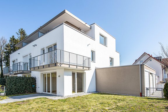 House view from the garden