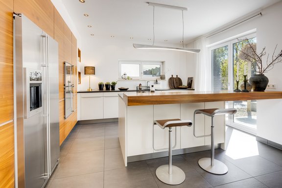 Raumgliedernde Esstheke