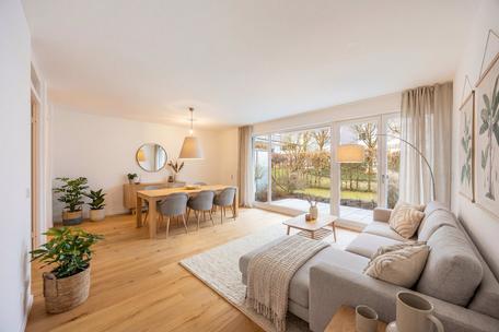 Modernisierte, bezugsbereite 3-Zimmer-Wohnung mit Terrasse in gesuchter Lage nahe Apple und Google