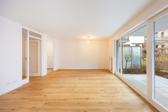 Großzügigkeit und Gartenblick