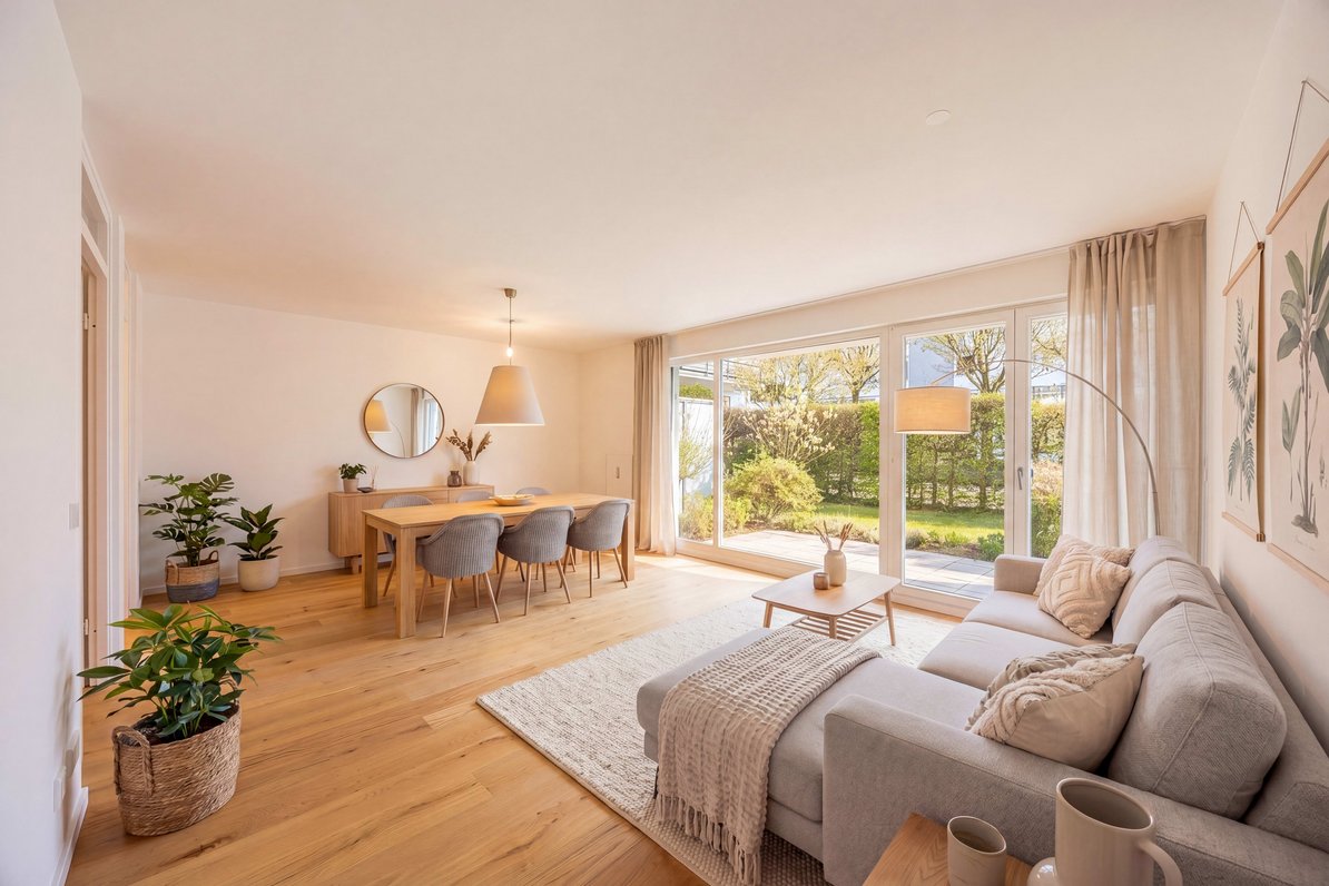 Wohnzimmer (virtuell möbliert)