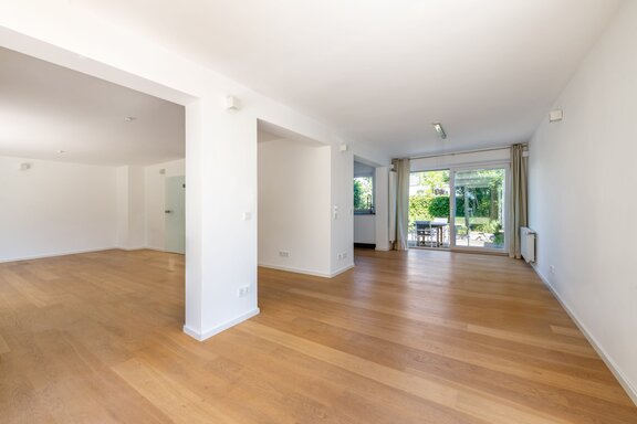 Gut gegliederter Livingbereich