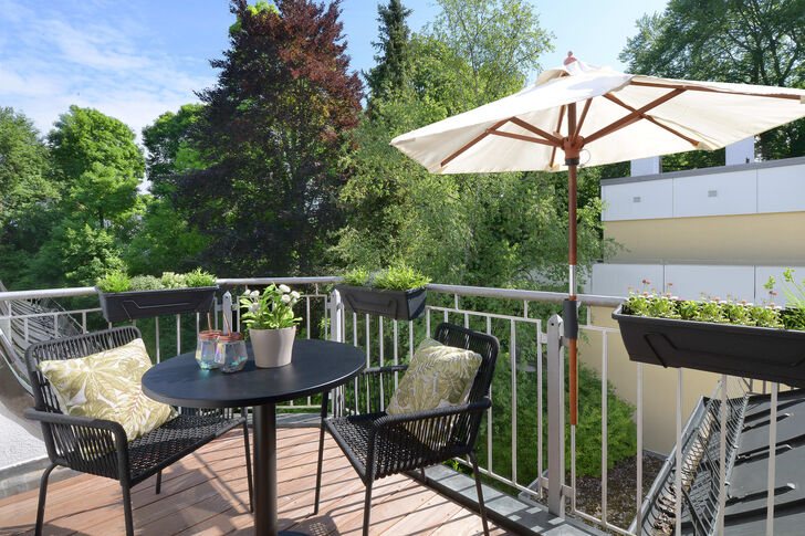 Balkon mit Aussicht