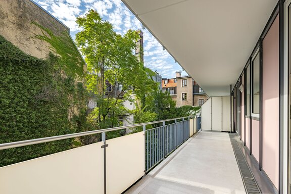Spacious balcony