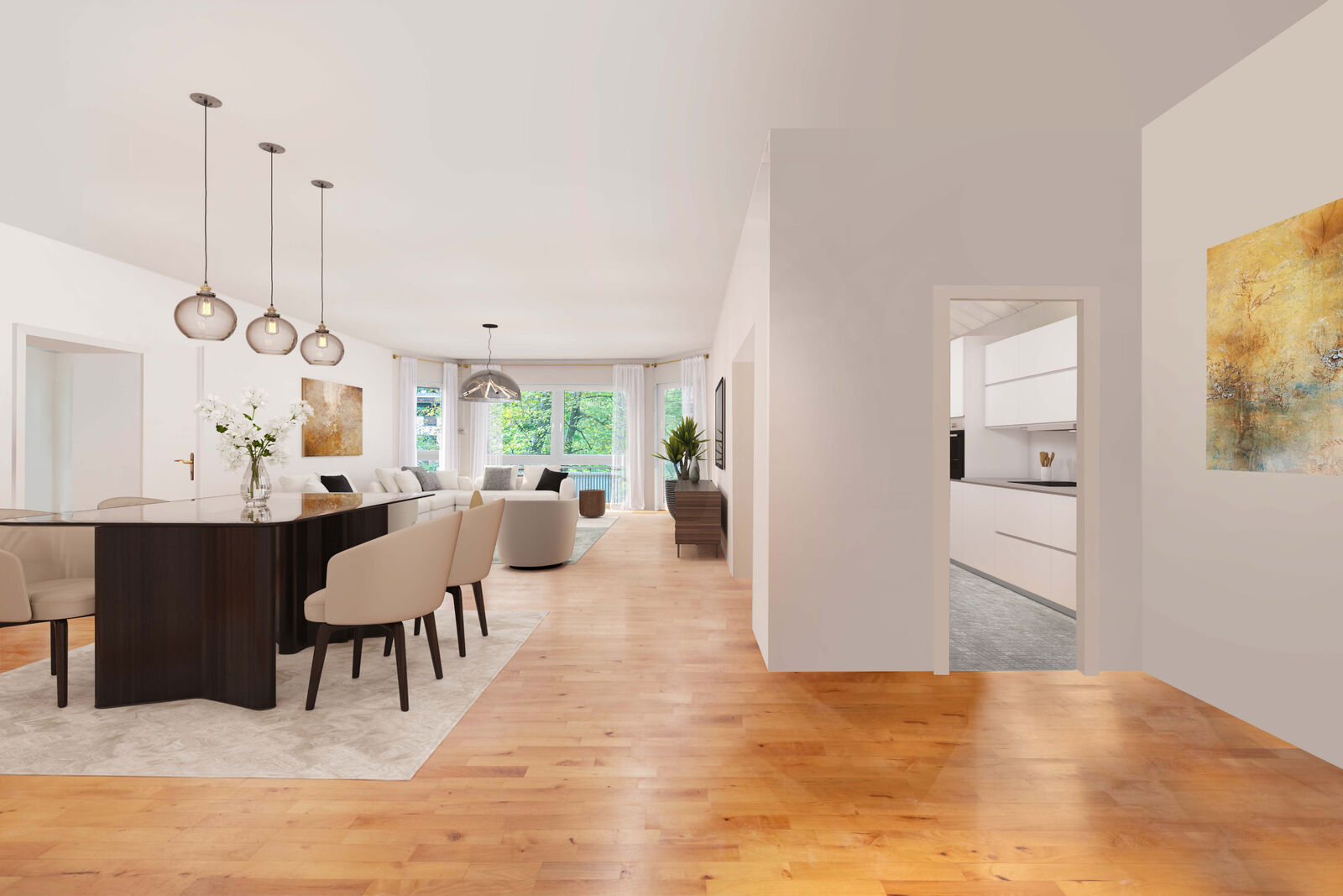 Visualisierung Wohnzimmer