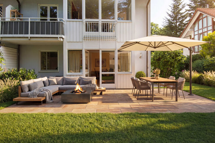 Sonniger Privatgarten (Visu)