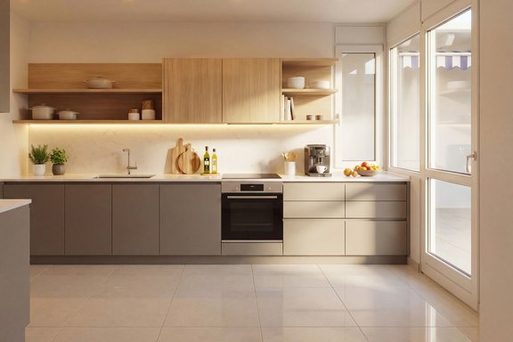 Modern floor plan (visualization)